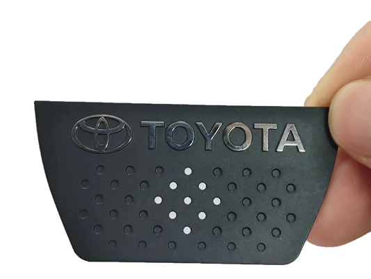 Segnaletica del logo elettroformato per l'automotive personalizzata con materiali e installazione OEM