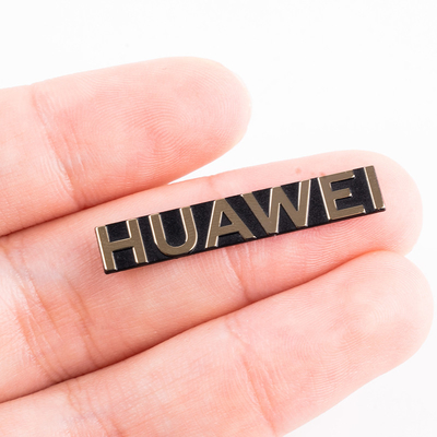 Logo Huawei personalizzato Targa in acciaio inossidabile per imballaggi di prodotti elettronici