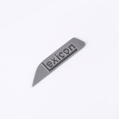 Logo metallo nickel silver personalizzato da QC-Guaranteed Electroforming