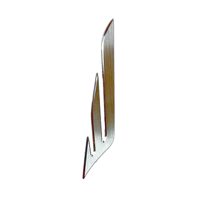 Logo personalizzato in metallo di alluminio per segnali metallici elettroformati in nichel personalizzati