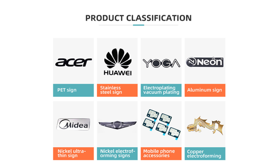 Logo personalizzato Accettato adesivo PET adesivo per la fabbricazione di computer OEM Design