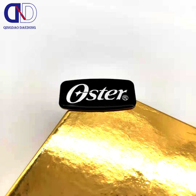 Etichette di logo in metallo di nickel e rame elettroformate per soluzioni di branding personalizzate