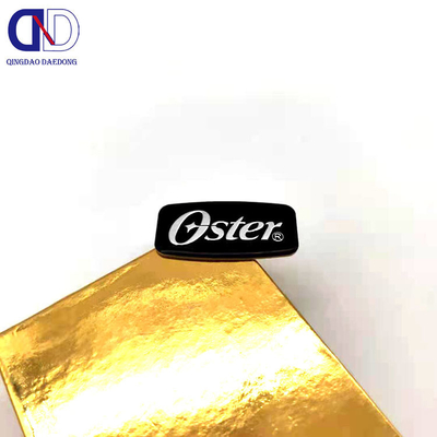Etichette di logo in metallo di nickel e rame elettroformate per soluzioni di branding personalizzate