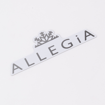 Piastra di etichetta in acciaio inossidabile personalizzata con colla autoadesiva e logo del cliente